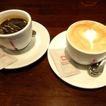 TRATTORIA piano - カプチーノ：350円+コーヒー350円(’15.01月)