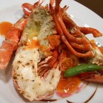 お誕生日コース　オマール１尾グリルとパスタ