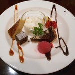 阪南洋風食堂クゥクゥ - お誕生日コース　デザート盛り合わせ