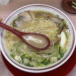 拉麺男 - あっさりかつ旨味のある豚骨スープ♡やっぱコレが良い♡