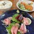 La むめい狼 - 料理写真:特選お刺身定食　ヒレカツ付き　1800円