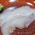 鮨　ミ雲 - 厚切りヒラメ。