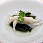 鮨　ミ雲 - シラウオと新わかめの薄出汁煮。