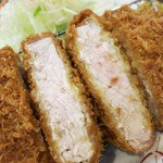 とんかつ藤よし - ・「満腹ロースかつランチ(\896)」のアップ。