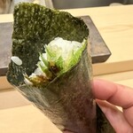 鮨 いぬかい - 油菜の手巻き