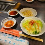 黒毛和牛 焼肉うし雅 - これでもう1日分の野菜だと思ってる。
