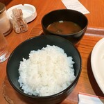 ボンジュール - ご飯とみそ汁
