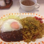 キッチンニュー早苗 - ハンバーグドライカレー