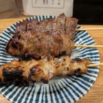 もつ焼き ジョン - かしら、はつ、あぶらとお気に入りからスタート。