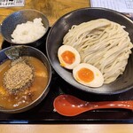 是・空 - 大 つけ麺 ＋ トッピング 味付玉子