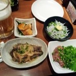 沼津港　海将 上野1号店 - しらす釜揚げ、あん肝、メヒカリ南蛮漬け、なめろう