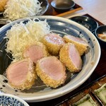 ぶた福 チャコール - シャトンブリアンかつ定食(6切れ盛)