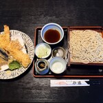 海老の大きい店 そば処 砂場 - 料理写真:特大天せいろ 大盛り