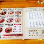 中華そば 弥太郎 - 弥太郎 メニュー 2015年3月