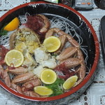 万盛寿し - 毛蟹の盛り合わせ