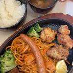 喫茶 K - 鉄板大人プレート＋定食セット