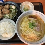 こばやし - 塩そばの唐揚げセット