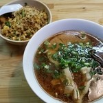 Mammi - ショウユラーメン５５０円と半チャーハン２５０円　計８００円≪2015年3月≫