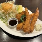 キッチン　ナカシマ - エビフライとヒレカツの盛り合わせ