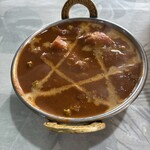 NIMTA - 料理写真:野菜カレーのセットはドリンク、サラダ付き(800円）大辛はかなり辛いですよ。。。
