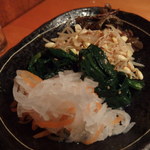 炭火焼肉ぽんぽん - ナムルの盛り合わせ