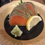 四十八漁場 - サーモンのとろろ昆布巻き