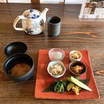 かぜのたみ - 料理写真:そば粥・前菜