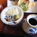 そば処 薬師 - 薬味に茗荷があるのは珍しい？