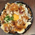 炉端とおでん 呼炉凪来 - とりかわユッケ