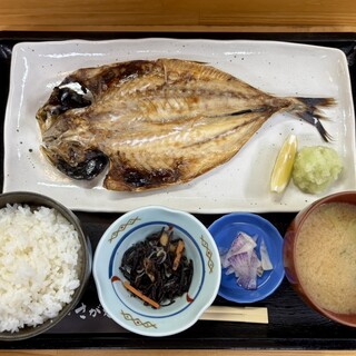 さがえ - 料理写真:「あじの開き定食」（1,300円）
