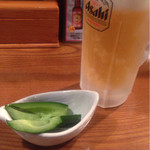 粋仙 - 生ビールとお通し