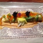 ラ・ロカンダ - 2015年3月　タラバ蟹のアボガドロール　キャビア添え