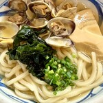 手打うどん すみた - 季節限定うどん あさりうどん 1,200円
            トッピング バター 100円