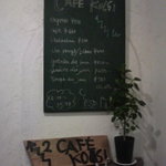 カフェ コチ - 階段手前の黒板