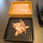 しゃぶ葉 - 料理写真:豚ロース&鳥肉