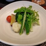 鉄板ダイニング ゆたか - 季節野菜のサラダ