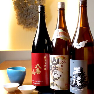 充実の日本酒ラインナップ