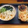 さか枝うどん - かけうどん（大）＆かきあげ、お好み天