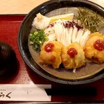 大阪うどん きらく - 料理写真:鱧天ぶっかけうどん