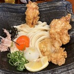 本格さぬきうどん やしま - 黄身が輝いてるね