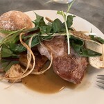 オリカペ - 豚肉ソテーと自家製パン