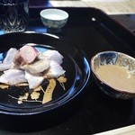 馳走のかぜ - 201502カワハギの炙りはじめていただきました！