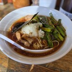 ラーメン専門 藍華 - ラーメン　辛ニラ