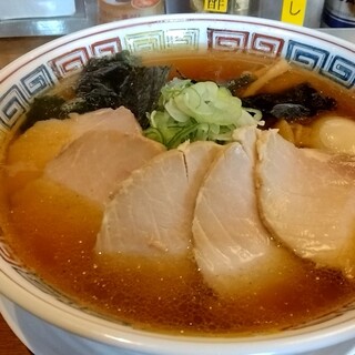 中華そば ちくりん - 料理写真:豚ももチャーシュー麺1100円大盛り180円味玉120円