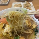 どうとんぼり神座 - 細麺がスープに絡んで美味い！