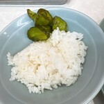なぎちゃんラーメン - 無料の飯（少なめ）