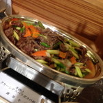 ジ・オークラ・トーキョー - 牛肉とグリーンアスパラガスの炒め２０１５年３月