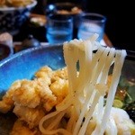 うどん屋麺之介 - 鶏天ぶっかけ（うどん）