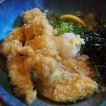 うどん屋麺之介 - 鶏天ぶっかけ