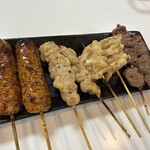 串焼き処 チキンメンタル - 店長気まぐれ串１０本　残り２本はぽんじり　¥1400